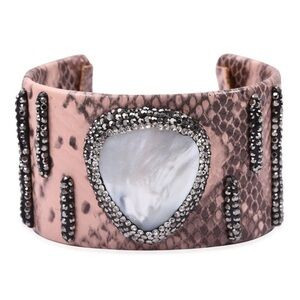 Pearl Snakeskin Cuff Bracelet NWOTS